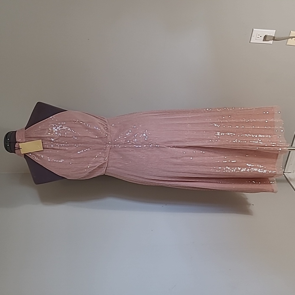 SZ6 NWT H&M Sequined Halter Dress - Picture 5 of 12